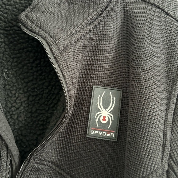 Spyder Men's Size Small Black Stellar Fleece Jacket - Picture 4 of 5